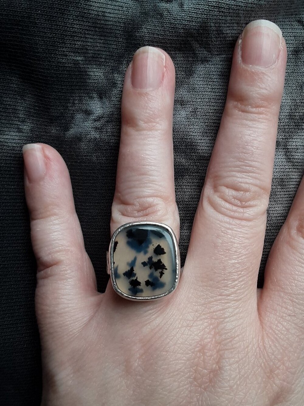 Montana agate ring, size 6